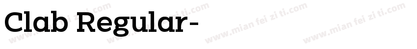 Clab Regular字体转换
